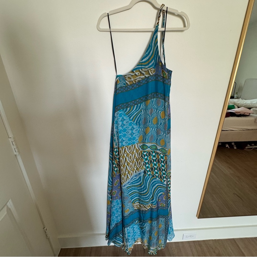 ABS Collection One-Shoulder Maxi Dress